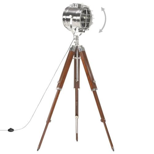 Gulvlampe med trefod 165 cm massivt mangotræ