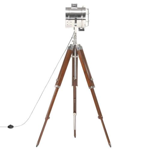Gulvlampe med trefod 165 cm massivt mangotræ