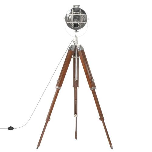 Gulvlampe med trefod 165 cm massivt mangotræ