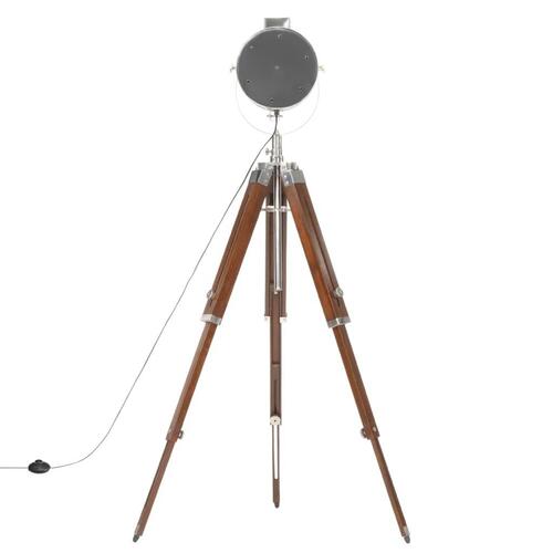 Gulvlampe med trefod 165 cm massivt mangotræ
