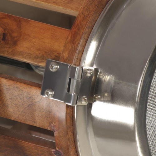 Gulvlampe med trefod 186 cm massivt mangotræ
