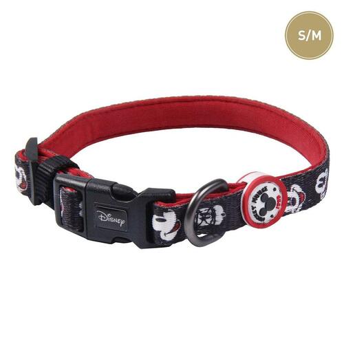 Hundehalsbånd Mickey Mouse Sort S/M