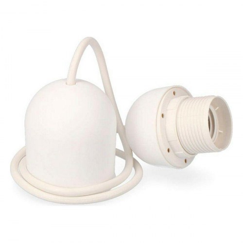 EDM Lampeholder 44310 - Hvid pendel med E27, 80 cm