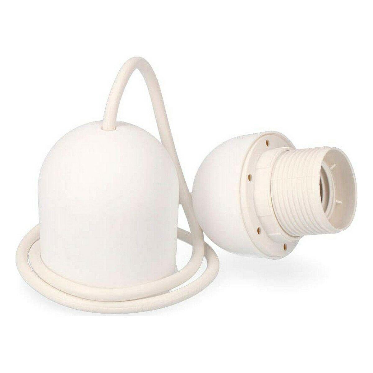 EDM Lampeholder 44310 - Hvid pendel med E27, 80 cm