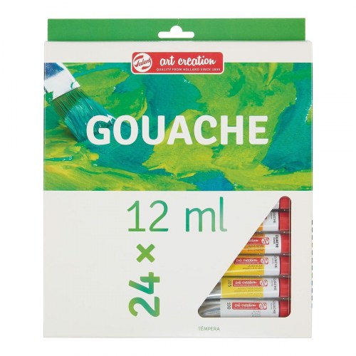 Talens Art Creation tempera sæt - 24 farver, 12 ml