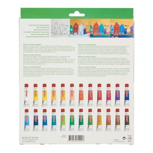 Talens Art Creation tempera sæt - 24 farver, 12 ml