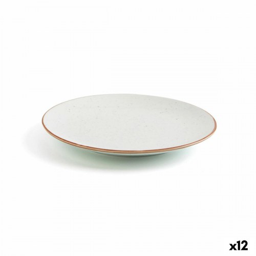 Ariane Terra flad middagstallerken, beige keramik Ø 18 cm - 12 stk.