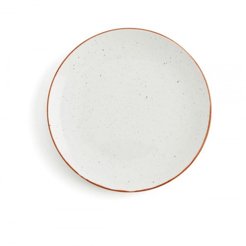 Ariane Terra flad middagstallerken, beige keramik Ø 18 cm - 12 stk.