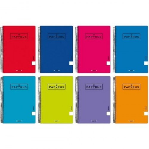 Papyrus notesbog A4 - 80 ark, spiral, 90 g/m² (5 stk.)