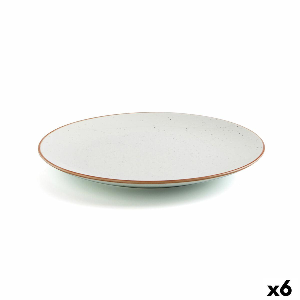 Ariane Terra flad middagstallerken, beige keramik - 24 cm (6 stk.)