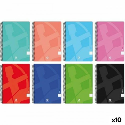 Notesbog A4 spiral - Centauro, 80 ark (10-pak)