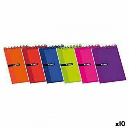 ENRI notesblok - spiral, 80 ark, 4 mm (10 pak)