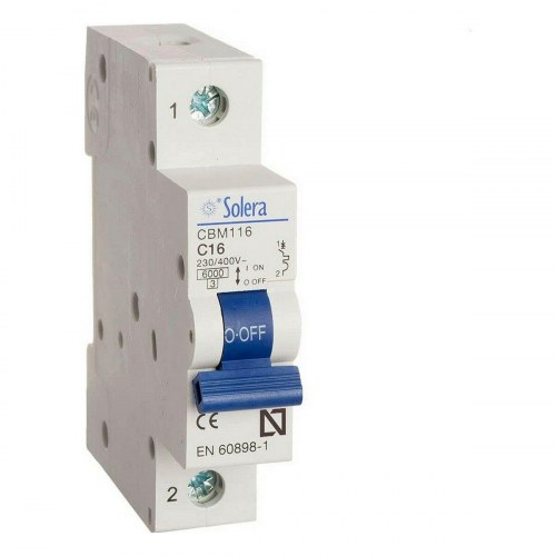 Solera automatisk afbryder - magnetotermisk, hvid