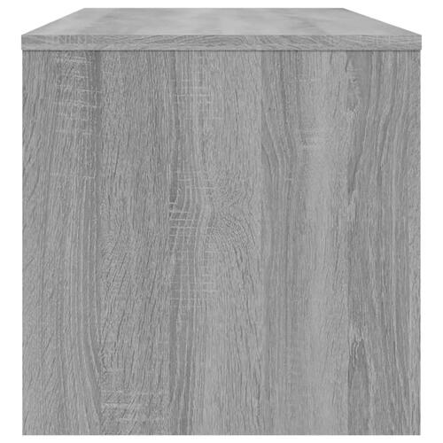 Tv-bord 100x40x40 cm konstrueret træ grå sonoma-eg
