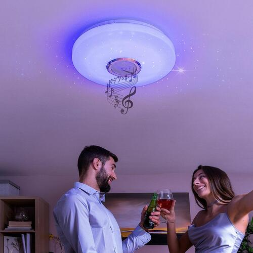 LED-loftlampe med højttaler Lumavox InnovaGoods
