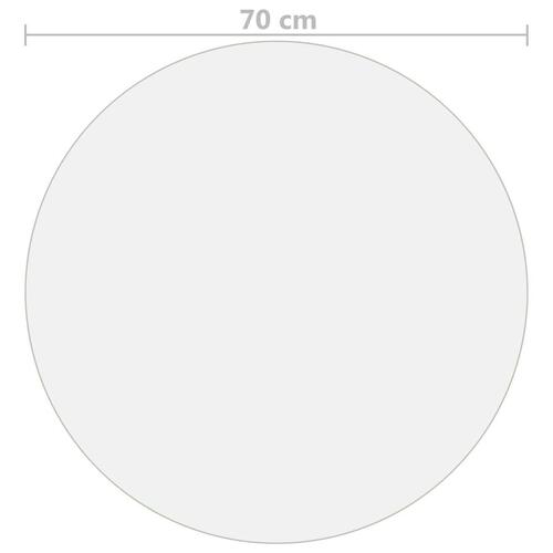Bordbeskytter Ø 70 cm 2 mm PVC transparent
