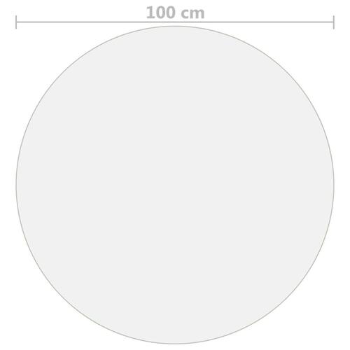 Bordbeskytter Ø 100 cm 1,6 mm PVC transparent