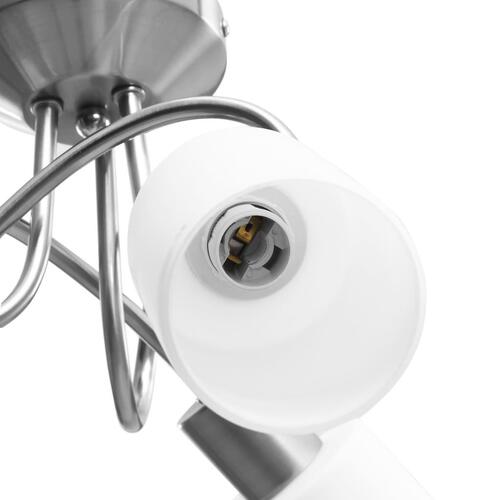 Loftlampe med keramiske lampeskærme til 3 E14-pærer hvid