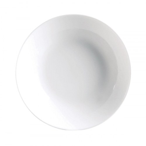 Luminarc Diwali dyb tallerken 20 cm - hvid glas, 24 stk.