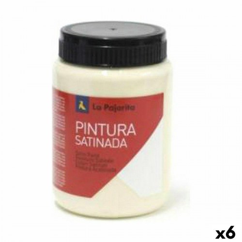 La Pajarita Tempera-maling L-25 - Beige/Hvid, 6 dele, satin