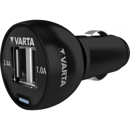 Varta biloplader 24 W - 2x USB med Micro USB-kabel (57931)