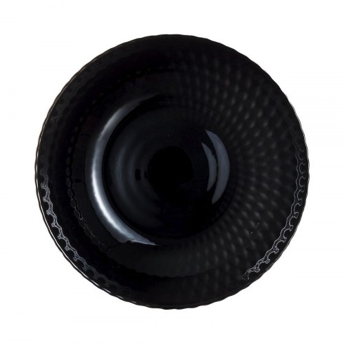 Dybe tallerkner Luminarc Pampille Noir - sort glas 20 cm (24 stk.)