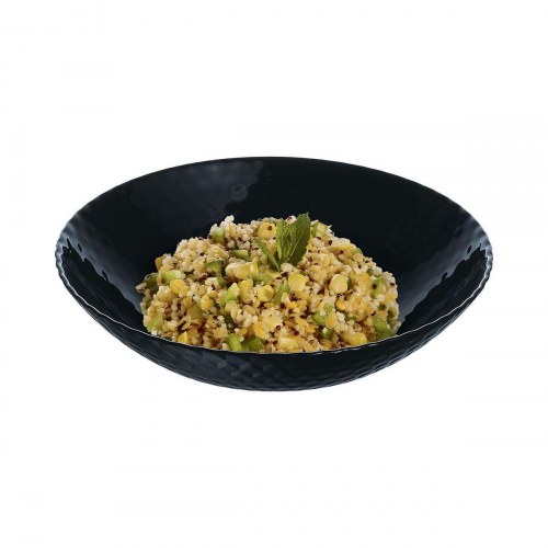 Dybe tallerkner Luminarc Pampille Noir - sort glas 20 cm (24 stk.)