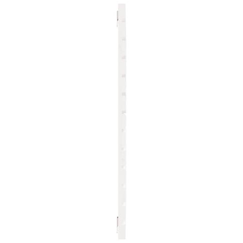 Sengegavl 141x3x91,5 cm massivt fyrretræ hvid