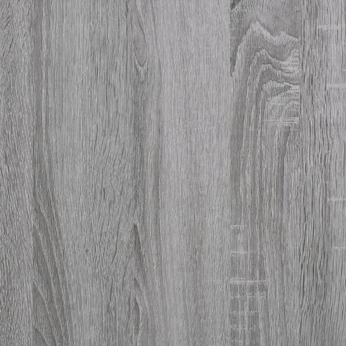 Skrivebord m. skuffer 102x50x76cm konstrueret træ grå sonoma-eg