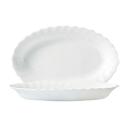 Fad Luminarc Trianon Hvid Glas (22 cm) (24 enheder)
