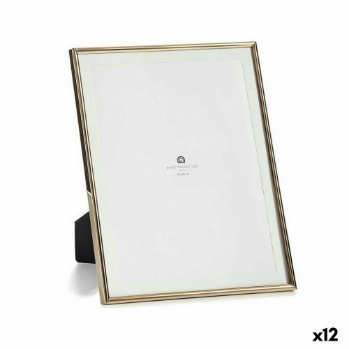 Fotoramme - gylden i krystal og stål, 20 × 25 cm (12 stk)