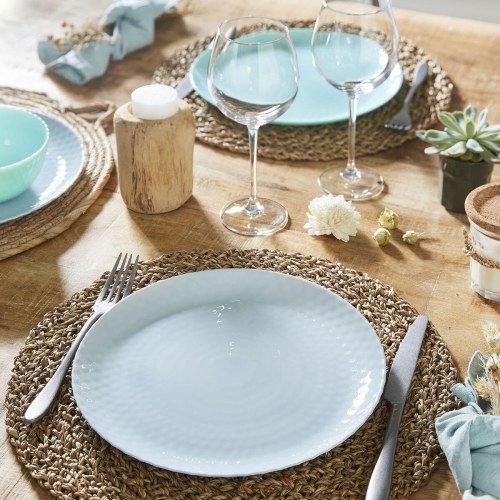 Luminarc Pampille desserttallerken, turkisblå glas, 19 cm - 24 stk.