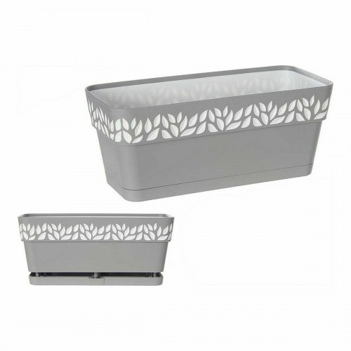 Stefanplast Cloe altankasse - hvid/grå plast, 13,3 × 12,3 × 29,3 cm (12 stk.)
