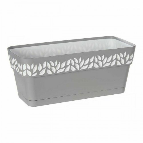 Stefanplast Cloe altankasse - hvid/grå plast, 13,3 × 12,3 × 29,3 cm (12 stk.)
