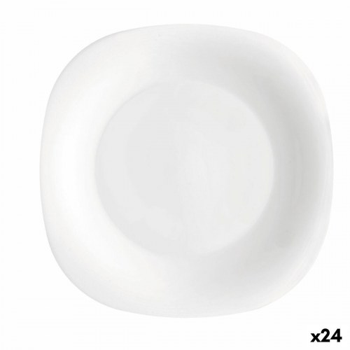 Bormioli Rocco Parma desserttallerken - hvid glas, 20 cm (24 stk.)