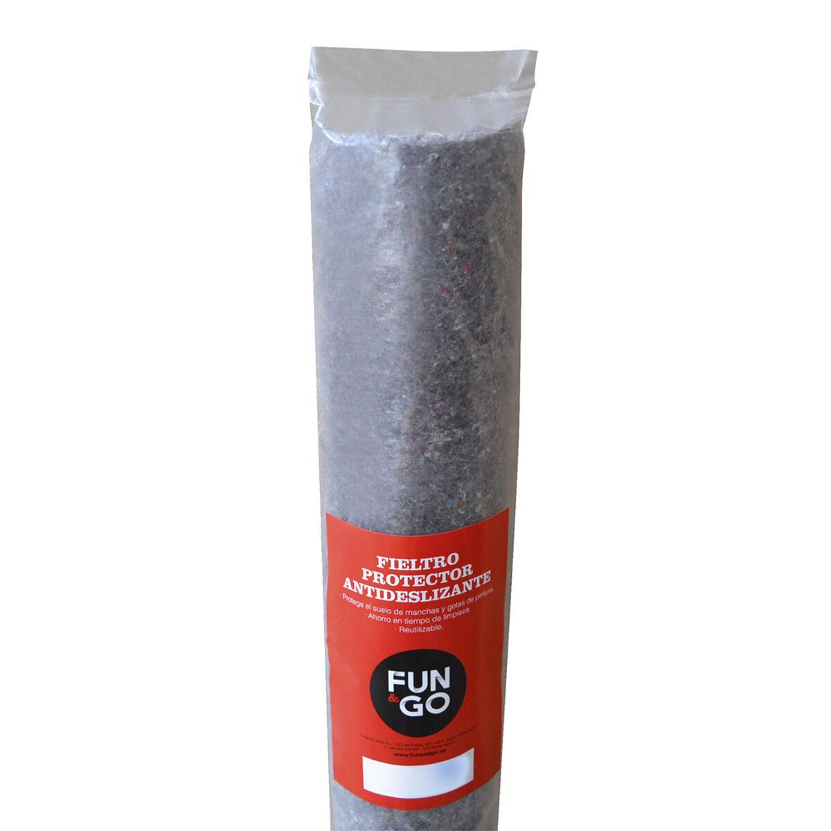 Fun&Go beskyttende filt-tæppe 200 g/m² grå 1 × 5 m