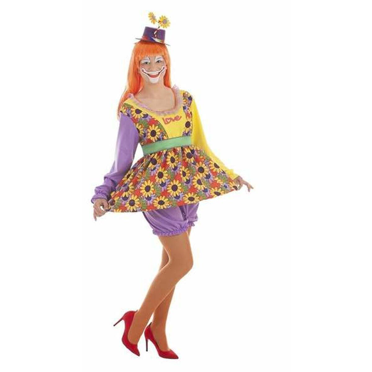 Kostume til voksne Love Kvinde klovn 5 Dele M