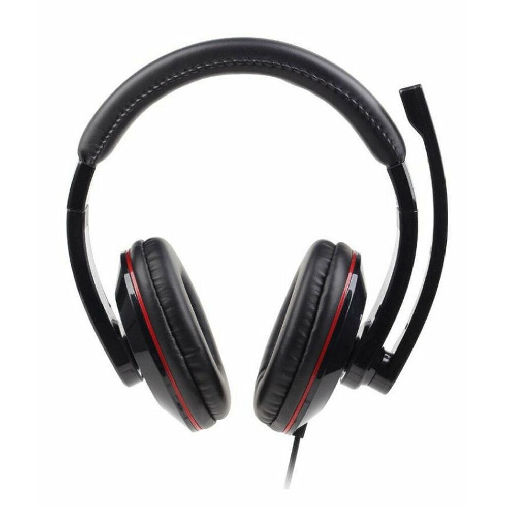 Gaming headset med mikrofon GEMBIRD - sort, USB