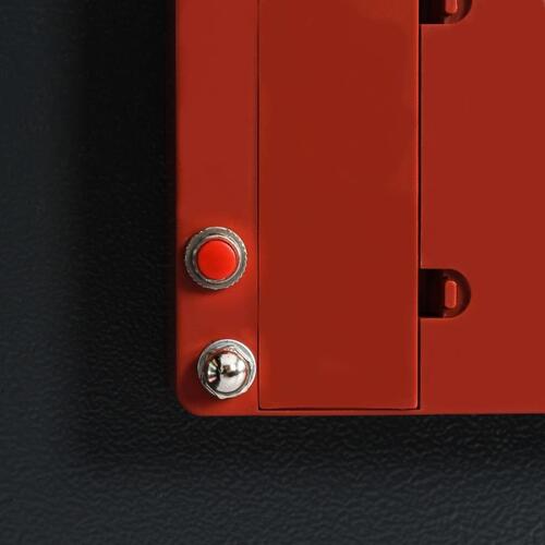 Sikkerhedsskab til nøgler grå 30 x 10 x 36,5 cm