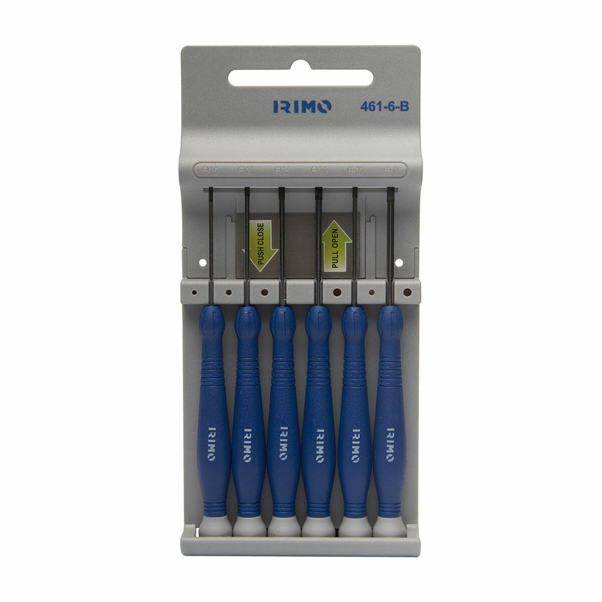 Se Sæt med skruetrækkere Irimo 461-6-b PH0-PH00-PH000 1,6-2-2,5-3 mm Sæt med skruetrækkere hos Boligcenter.dk