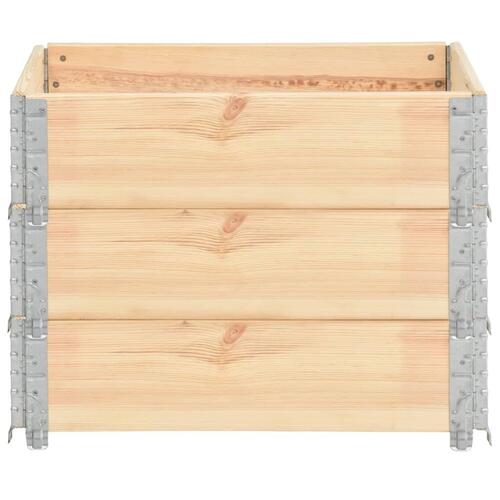 Højbed 3 stk. 60x80 cm massivt fyrretræ