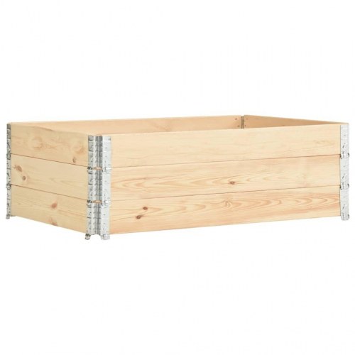 Højbed 3 stk. 50x150 cm massivt fyrretræ