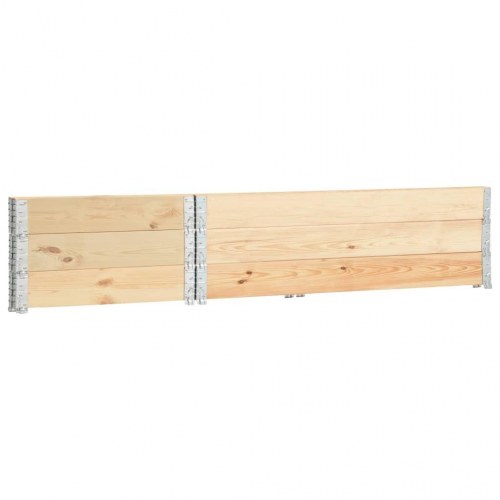 Højbed 3 stk. 50x150 cm massivt fyrretræ