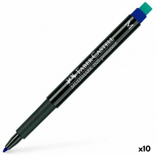 Faber-Castell Multimark 1523 M sprittusch - blå, 10 stk.