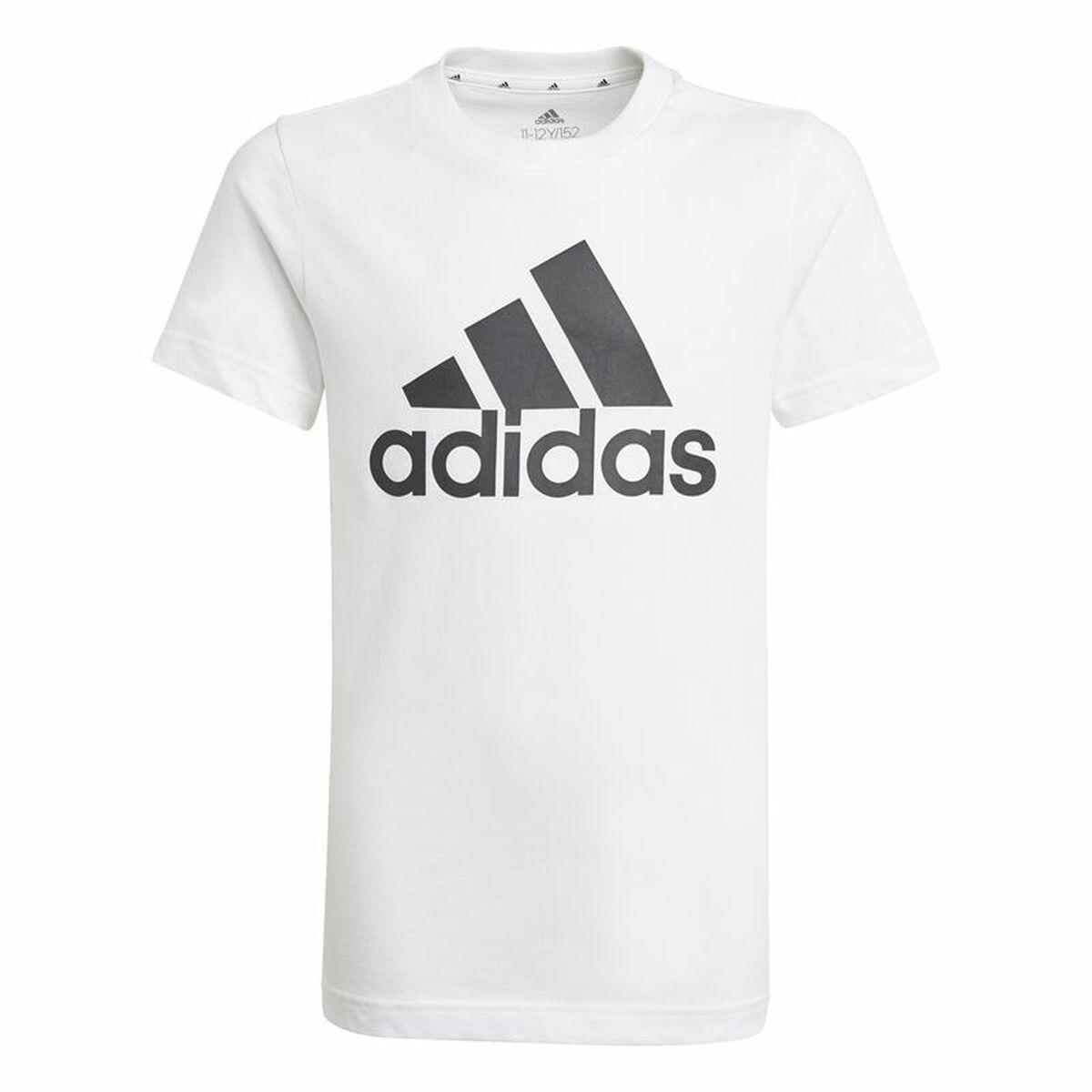 Kortærmet T-shirt Adidas Essentials Hvid - 7-8 år