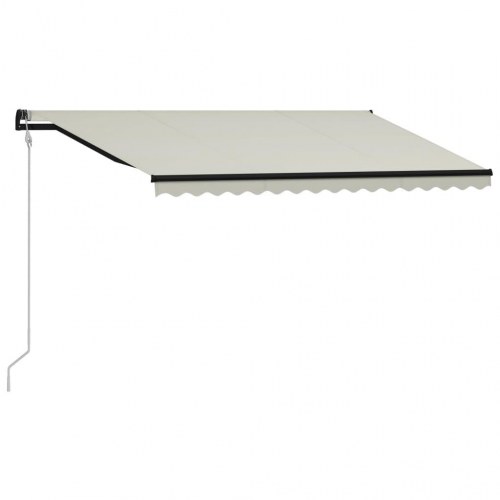 Automatisk foldemarkise 400x300 cm cremefarvet