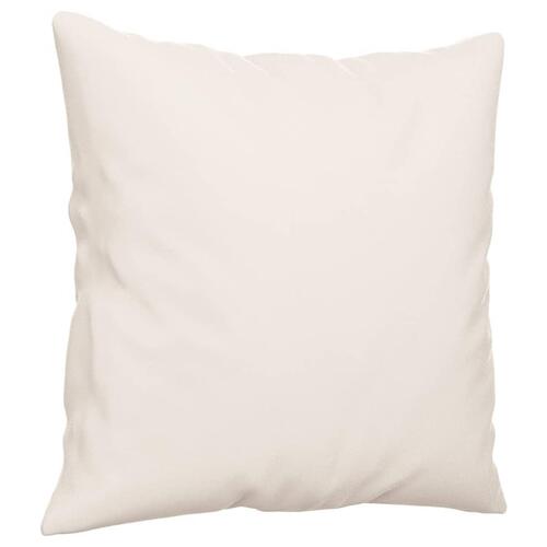 Pyntepuder 2 stk. 40x40 cm mikrofiberstof beige