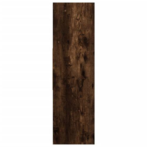 Bogreol 97,5x29,5x100 cm konstrueret træ røget egetræ
