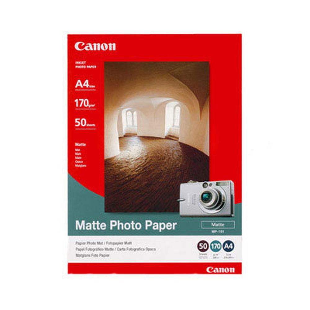 Se Matte fotopapir inkjet A4 - Canon MP-101 - 170gr. - 50 ark hos Boligcenter.dk