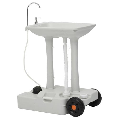 Transportabelt campingtoilet og håndvask